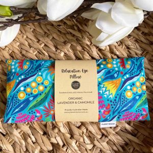 Planet Revive Eye Pillow Aqua Flowers