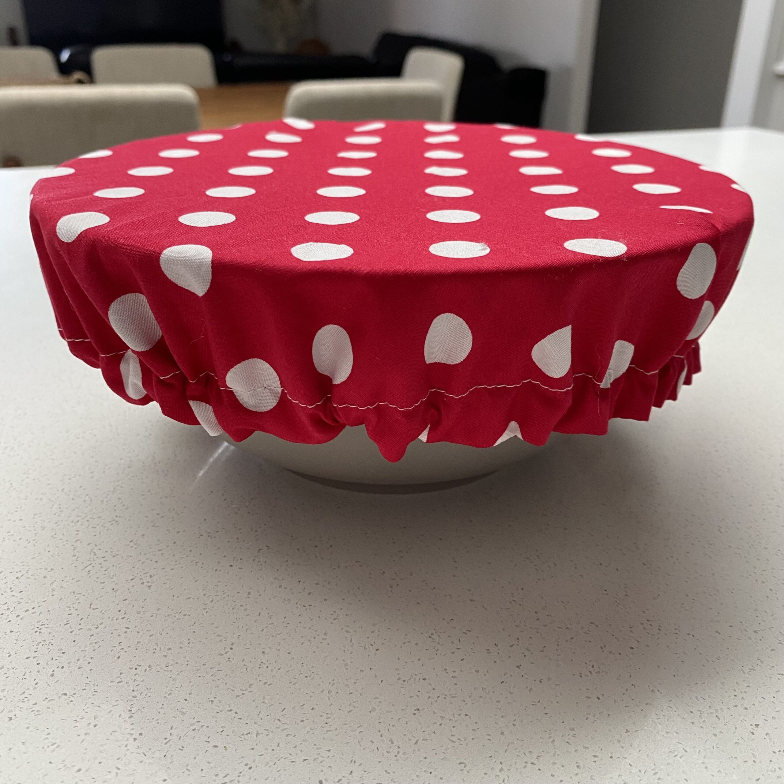 Planet Revive Reusable Food Bowl Cover Red Dots