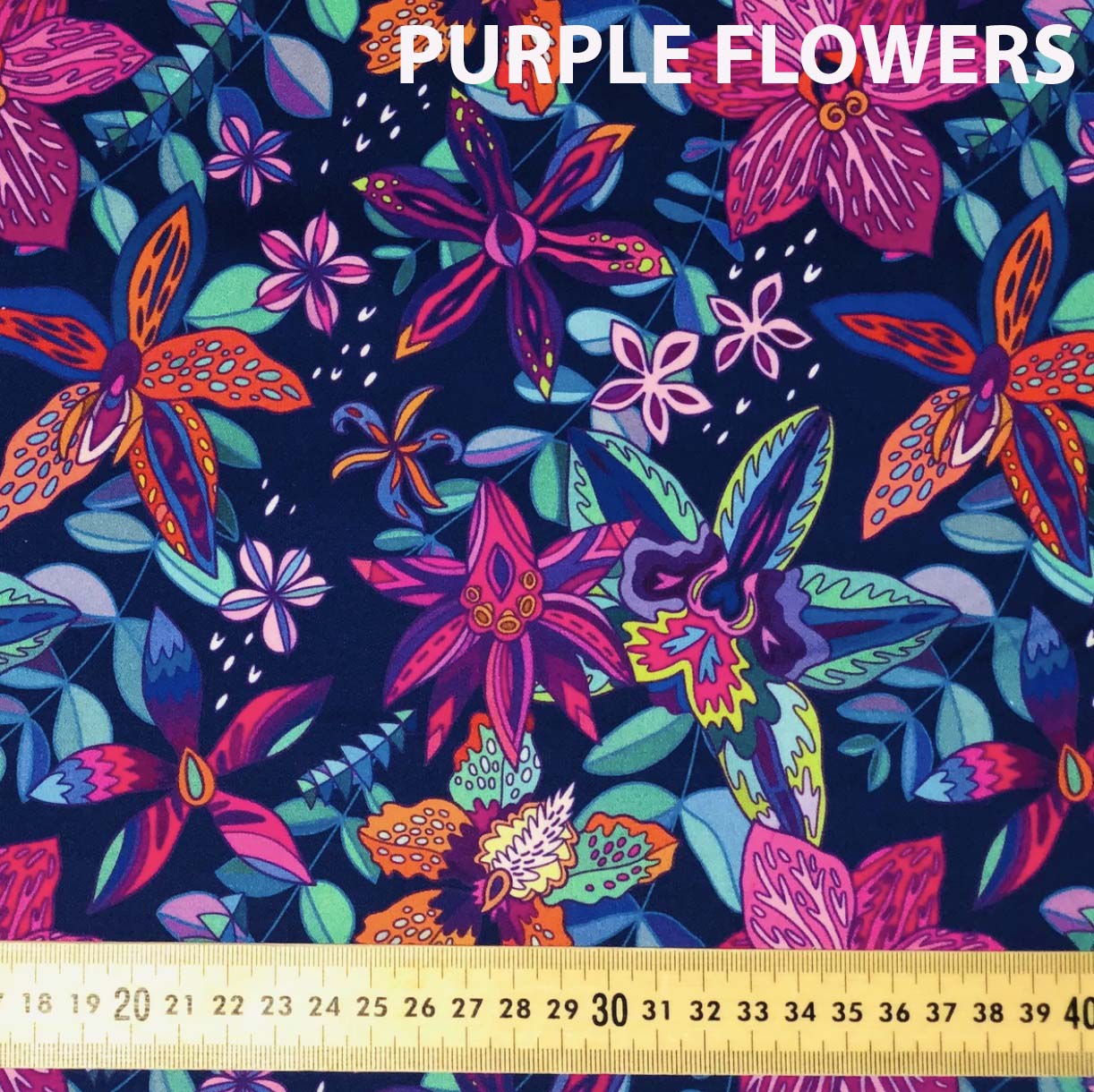 Planet Revive Pattern Flowers Purple