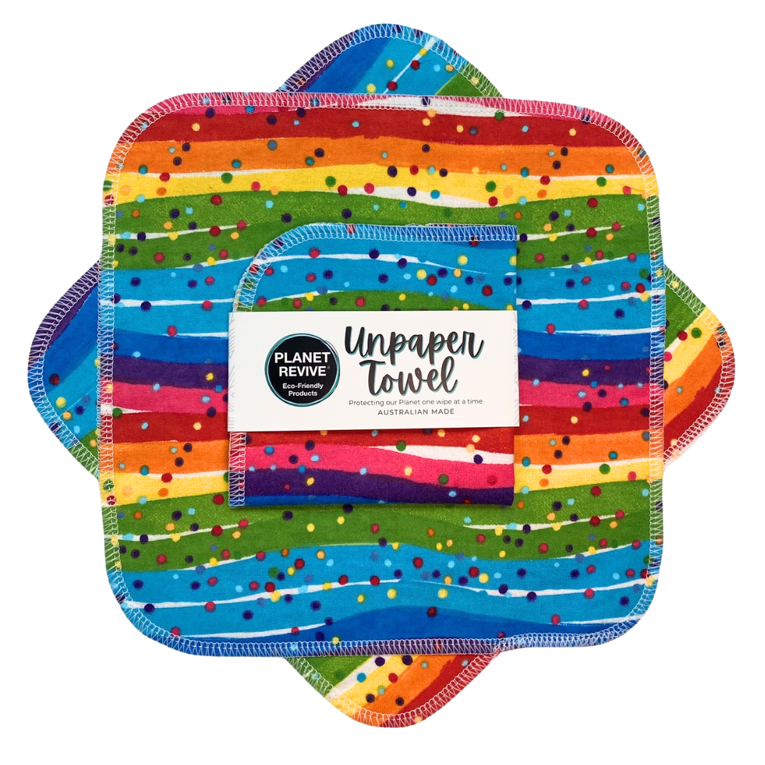 Planet Revive Unpaper Towel Rainbow Spots