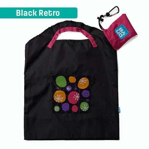 Onya Shopping Bag Sml Black Retro