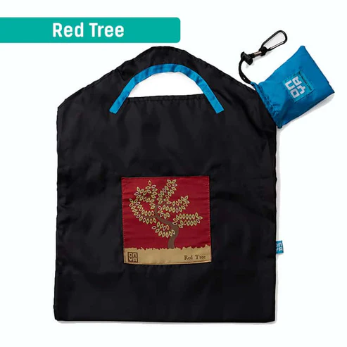 Onya Shopping Bag Sml Red Tree