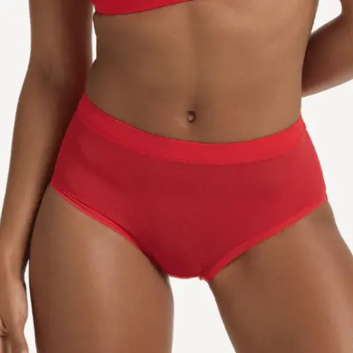 WearNala Mesh High Waist Brief Cherry Jam
