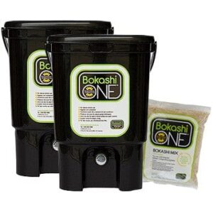 Bokashi Compost Bin Two Bin Set - 2 X Black