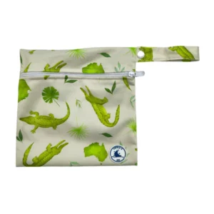 Reusable Mini Wet Bag ~ Crocodiles