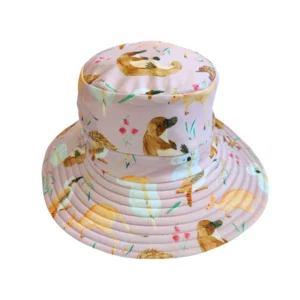 Reversible Child's Swim Hat ~ Aus Animals
