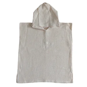 Hooded Poncho Towel ~ Cream