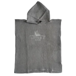 Hooded Poncho Towel ~ Grey