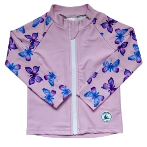 Long Sleeve Children's Rashie ~Butterflies