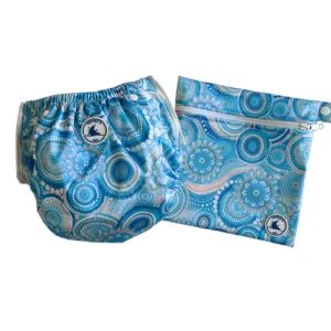 Reusable Swim Nappy & Mini Wet Bag Combo ~ Called Home To The Ocean