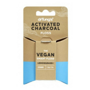 Dr Tungs Vegan Dental Floss With Activated Charcoal & Lemongrass (27 Metres)