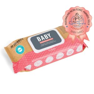 JAK Organics Natural Baby Wipes With Coconut , Jojoba & Calendula (65 Wipes)