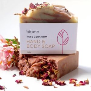 Biome Rose Geranium Hand & Body Soap 160g