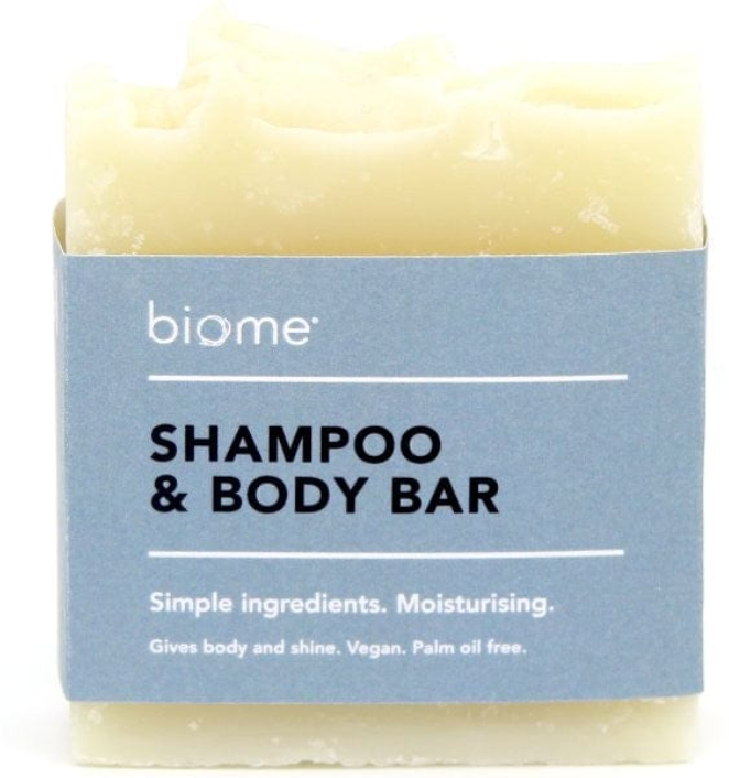 biome shampoo soap and body bar