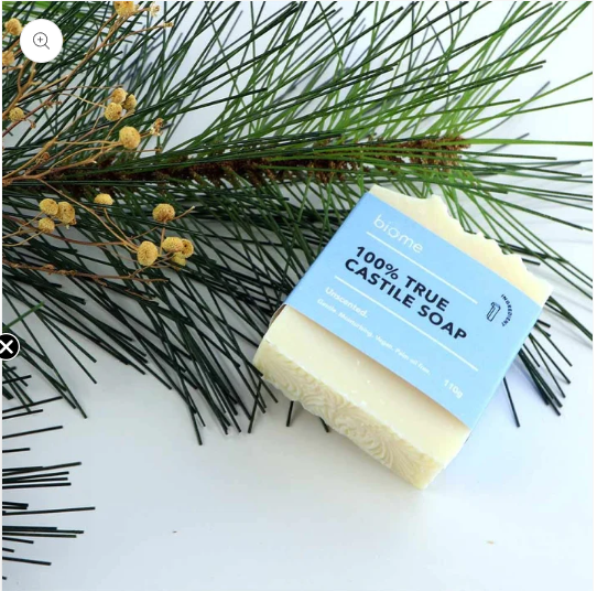 biome true castile soap bar 110g