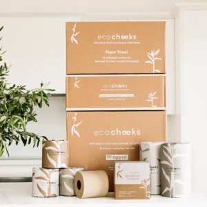 eco cheeks 100 bamboo unbleached toilet paper paper towels tissues
