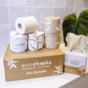 eco cheeks bamboo tissues and toilet pape