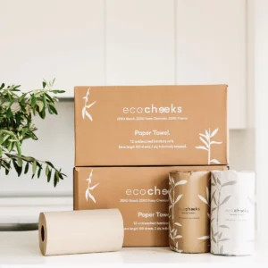 eco cheeks Mega_Paper_Towel_Bundle_-_24_rolls_of_100_bamboo_unbleached_paper_towels